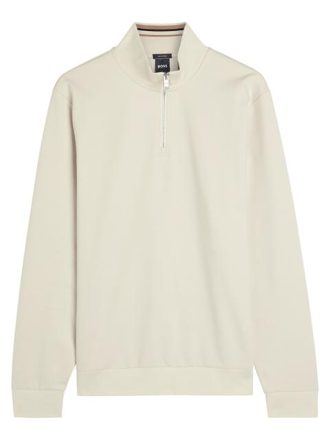 BOSS Boss Stimmann Half-zip Cotton-blend Sweatshirt