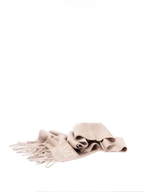 Max Mara Max Mara Women Monogram Embroidered Cashmere Stole