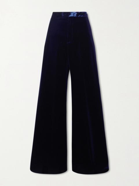 Etro Velvet Wide-leg Pants
