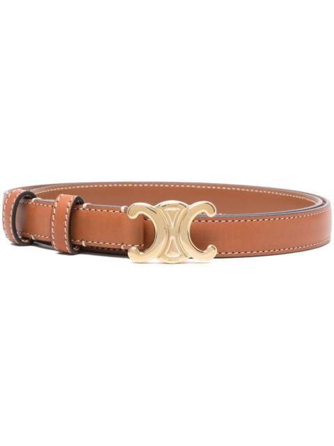 CELINE Celine Women Triomphe Leather Belt