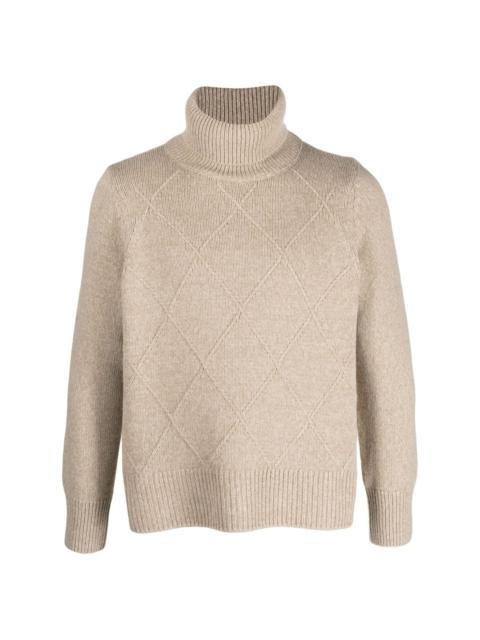 Barbour roll-neck knitted jumper