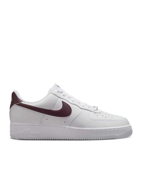 Nike AIR FORCE 1 '07 'WHITE BURGUNDY CRUSH'