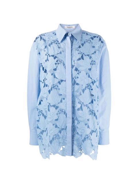 Valentino Valentino Garavani Long-Sleeve Lace Shirt