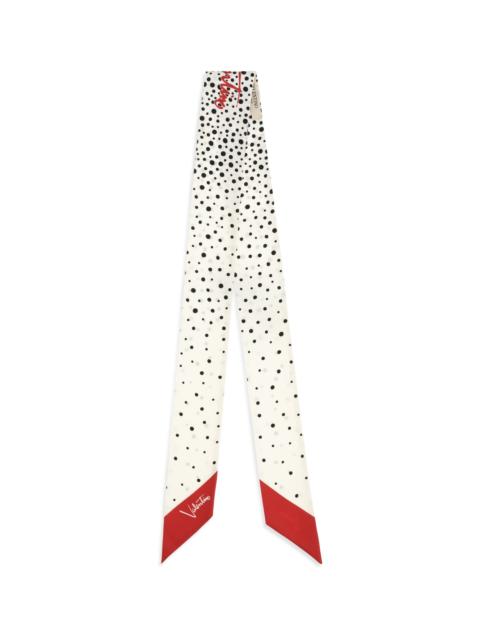 Valentino Valentino Garavani Twill Little Stars Starry Scarf In Silk
