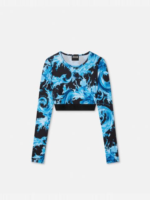 VERSACE JEANS COUTURE Printed Crop Top