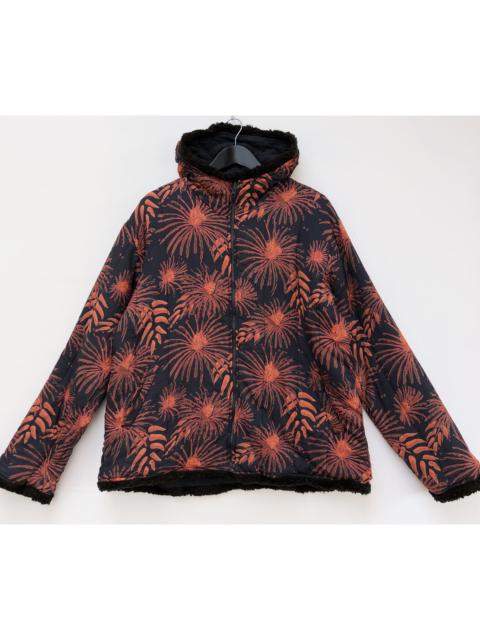 Other Designers Designer - FLORAL PATTERN REVERSIBLE QUILTED HOODED LIGHT JACKET/OUTWEAR