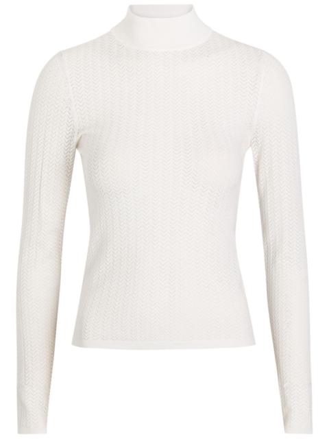 Alice + Olivia Alice + Olivia Lanie Pointelle Knit top