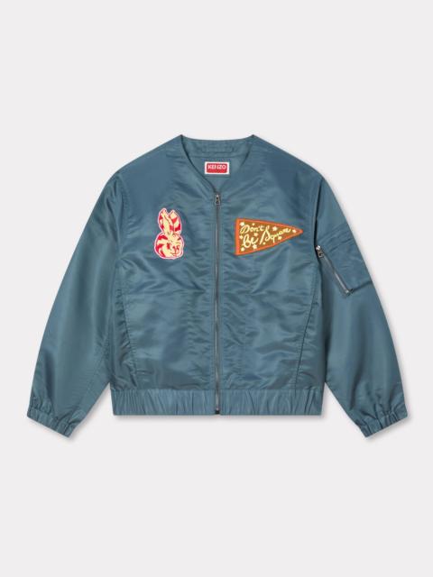 KENZO 'KENZO Badges' light collarless bomber