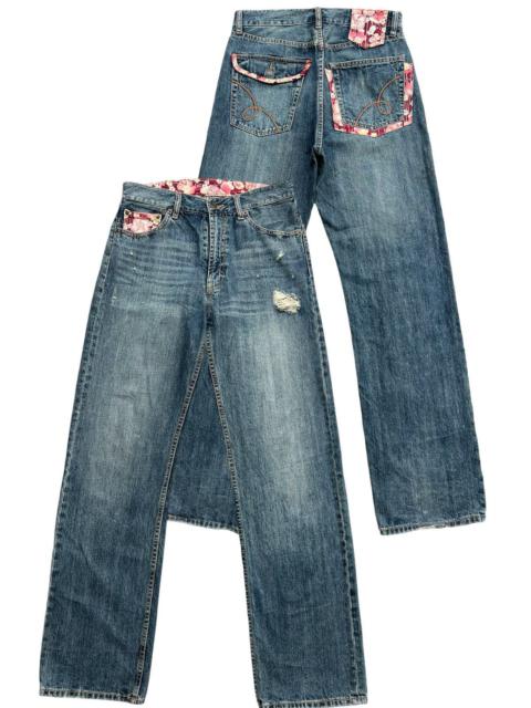 Other Designers Japanese Brand - Sukarjan Embroidered Sakura Patchwork Denim Jeans 31x32.5