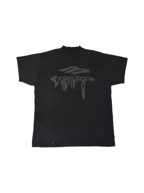Other Designers Balenciaga 3B Liquified Oversize T-Shirts Black