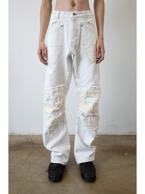 Other Designers If Six Was Nine - CARNET ARCHIVE Human Shell Destroyed White Denim
