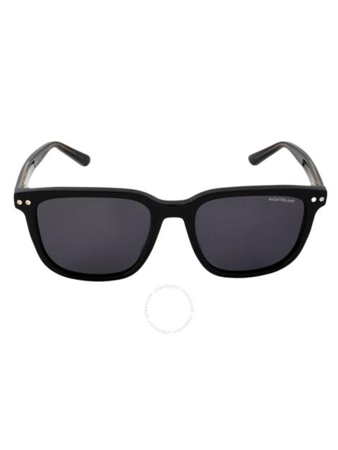Montblanc Open Box - Montblanc Smoke Square Men's Sunglasses MB0258SA 001 55