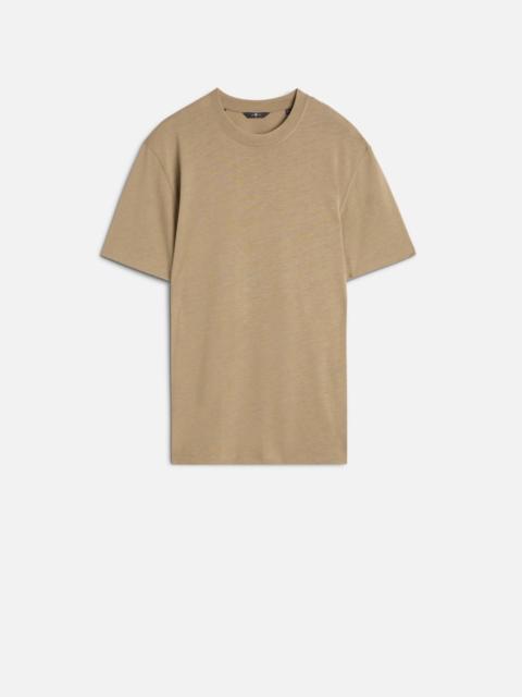 7 For All Mankind Lyocell Crewneck Tee in Taupe