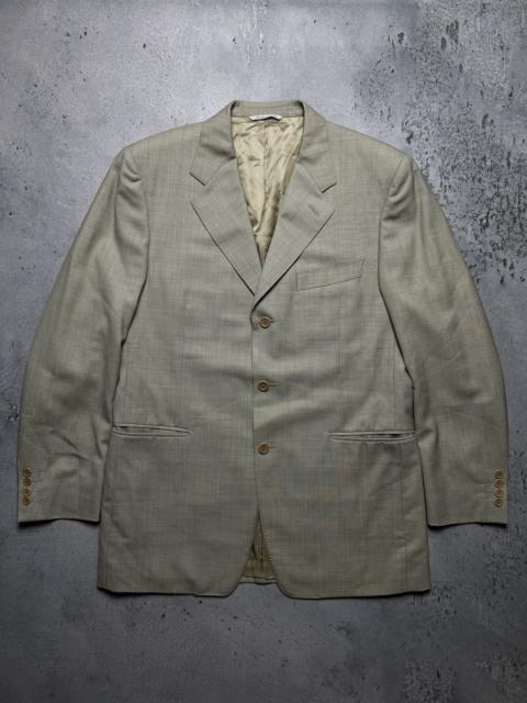 Canali Canali Italy Beige Wool Classic Blazer Jacket