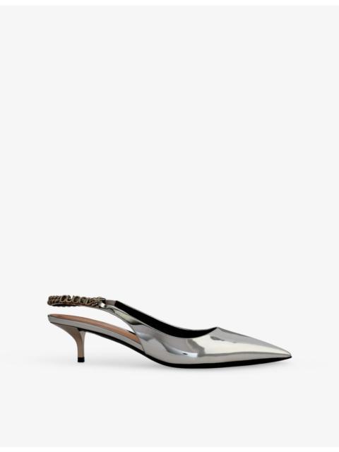 GUCCI Gucci Signoria 45 Sling-Back Leather Heeled Courts