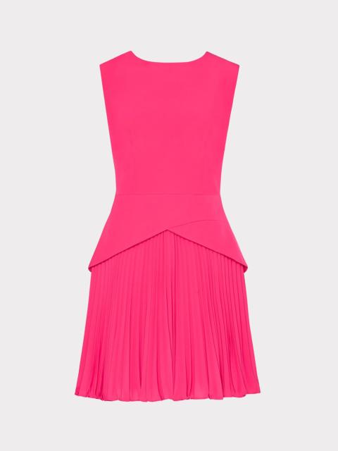 MILLY Haddy Pleated Mini Dress