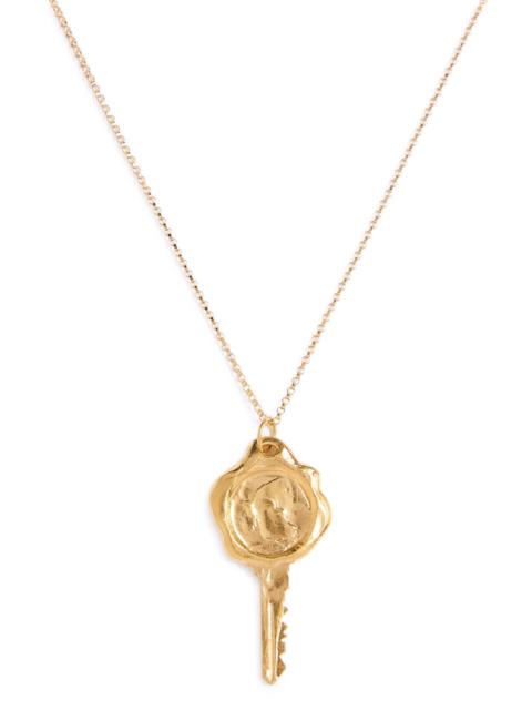 ALIGHIERI Alighieri The Key To The Library 24kt Gold-plated Necklace