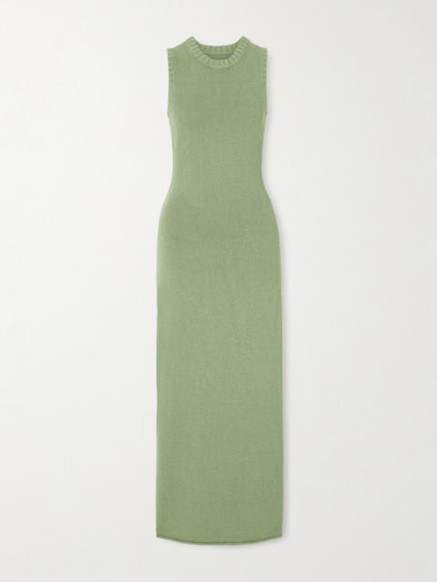 SIR. Lula Open-back Knitted Maxi Dress