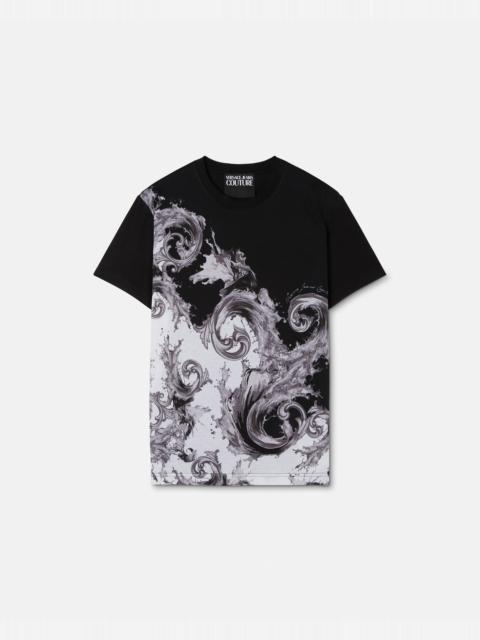 VERSACE JEANS COUTURE Printed Cotton-Jersey T-Shirt