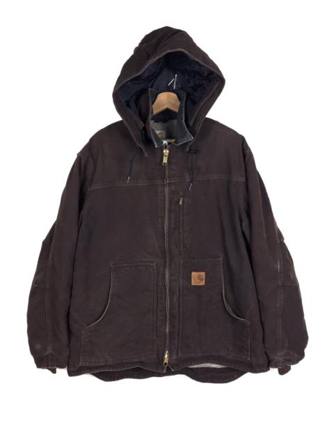 Other Designers Vintage - Vintage Carhatt jacket Duck Canvas faded