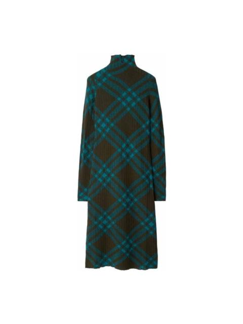 Burberry Burberry Check Pattern Wool-Blend Dress