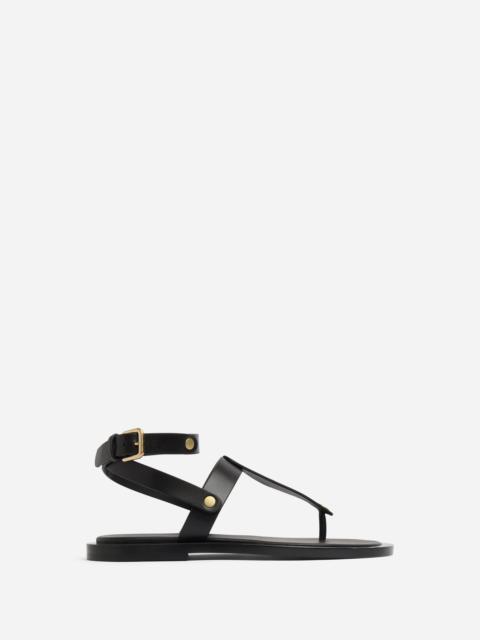 CO Ankle Wrap Sandal in Calf Skin Leather