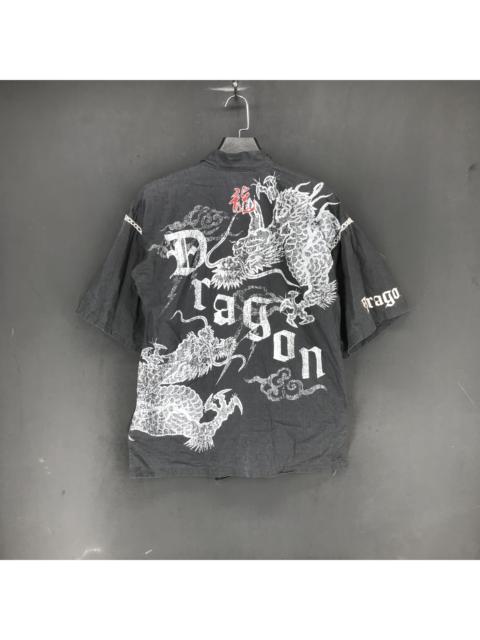 Other Designers Cardigan - Jimmy Aragon Kimono Dragon Big Logo Kimono Robes #S263-13