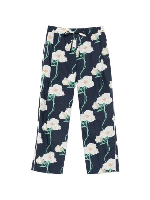 KENZO Kenzo Floral-detail Drawstring Trousers