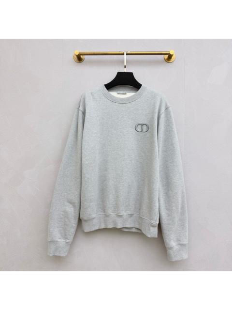 Dior Dior Embroidered CD Logo Flocked Sweatshirt