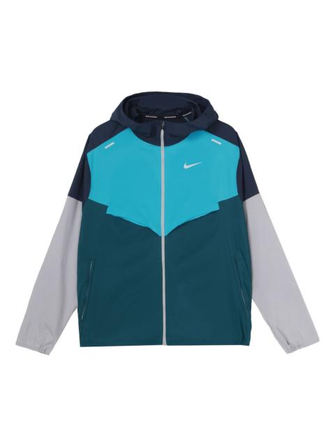 Nike Nike Sports Training Running Hooded Jacket Blue CZ9071-451