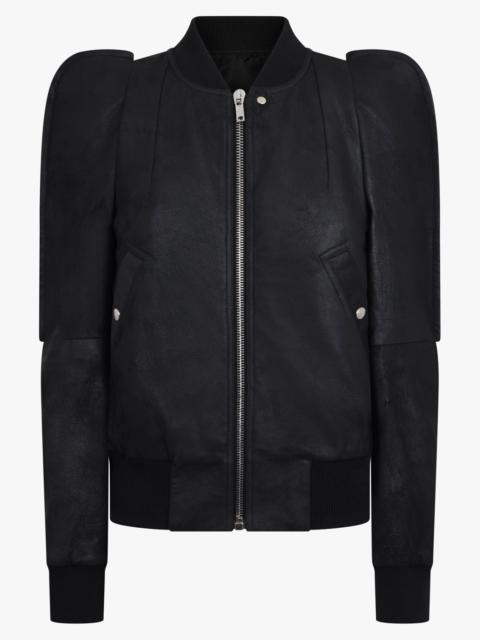 Rick Owens METRO FLIGHT LEATHER BOMBER JACKET | BLACK