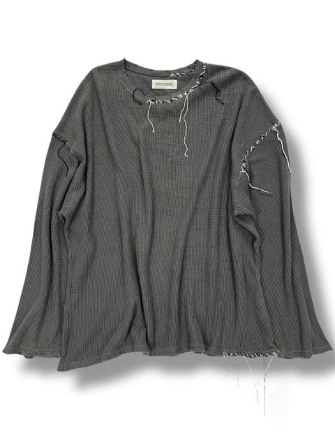 Discovered SS24 Oversized Damage Looping Waffle Tee