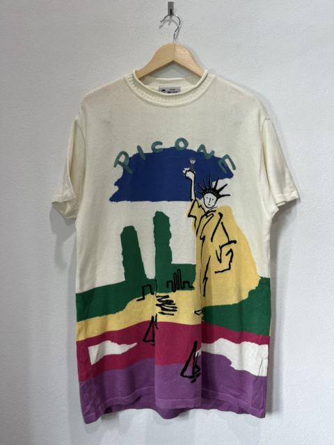 Other Designers Evan Picone - Vtg STUDIO PICONE ROMA Statue of Liberty Knitted Top