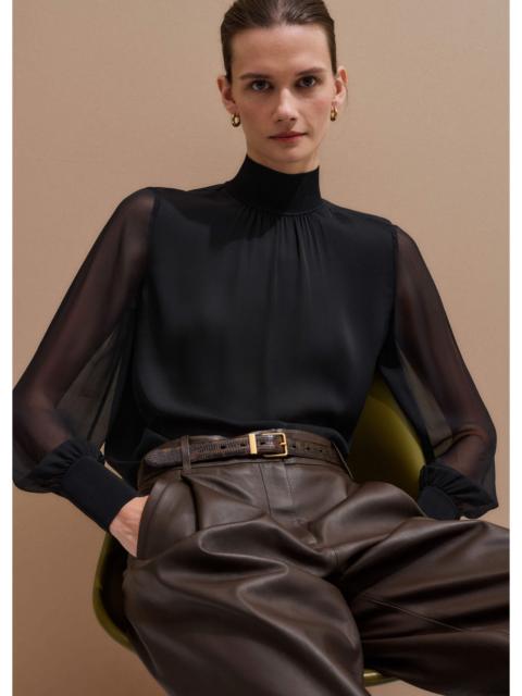 ME+EM Sheer Sleeve Blouse