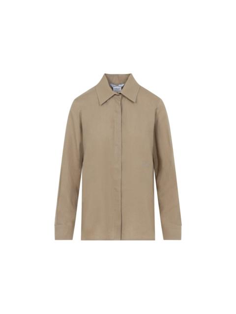 Max Mara Max Mara Falasco Linen M Logo Shirt Women