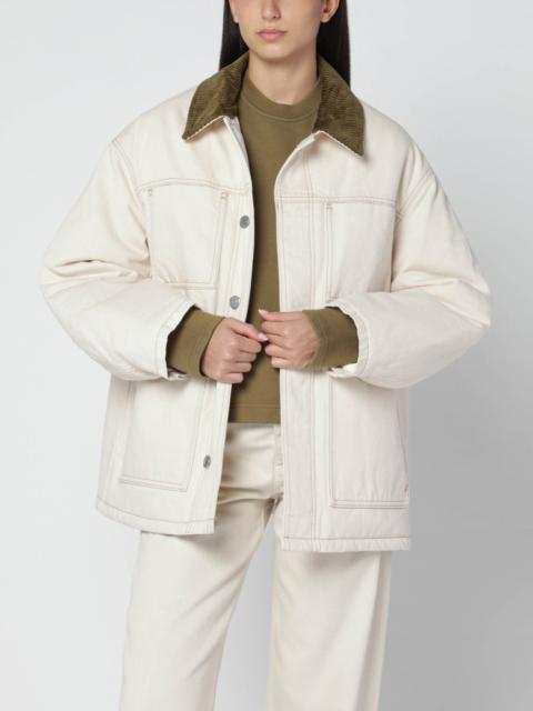AMI Paris Ivory padded worker cotton jacket