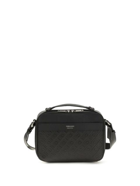 FERRAGAMO Ferragamo Leather Crossbody Bag Black Men
