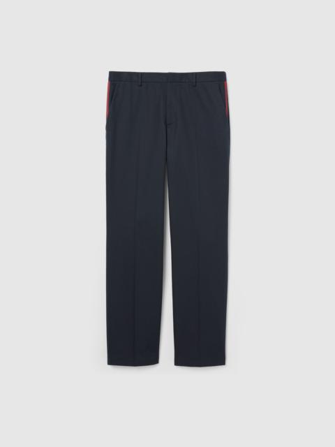 GUCCI Gucci Cotton Twill Pants With Web Detail