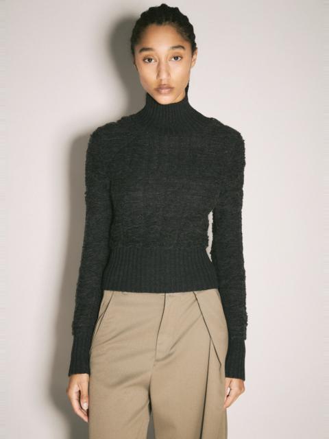 MM6 Maison Margiela Cropped Turtleneck Sweater