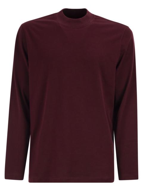 Brunello Cucinelli Brunello Cucinelli Men Long-Sleeve Cotton Jersey Chimney Neck T-Shirt