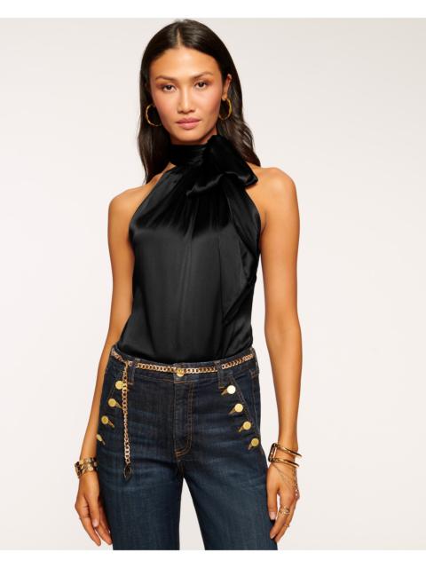 RAMY BROOK Lori Silk High Neck Tank Top
