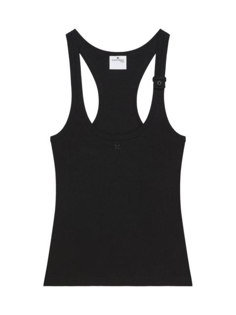90's ribbed cotton top