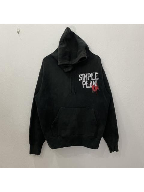 Other Designers Rock Band - Vintage 90s Simple Plan Faded Hoodies Sweatshirt