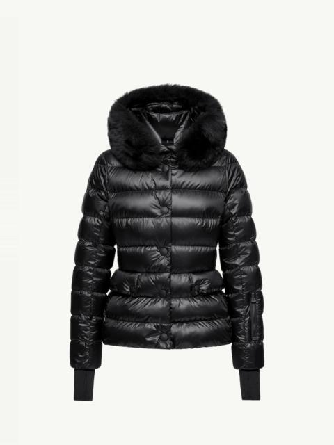 Moncler Grenoble Armoniques Hooded Shearling-Trimmed Insulated Ski Jacket