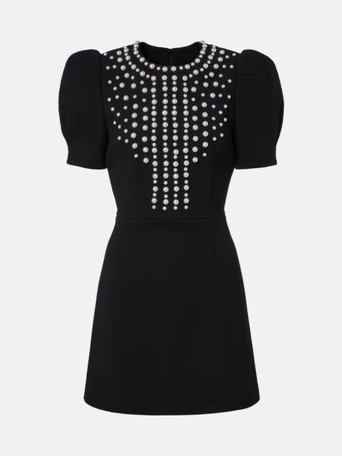 REBECCA VALLANCE Pearly embellished minidress