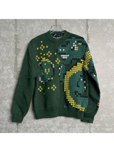 Louis Vuitton Louis Vuitton Green Pixel Dinosaur Sweater