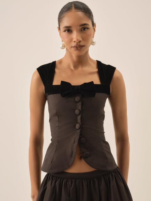 For Love & Lemons Train Station Poplin Top