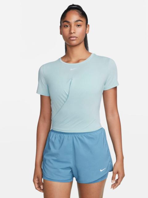 Nike WOMEN'S NIKE DRI-FIT ONE LUXE TWIST STANDARD FIT SHORT-SLEEVE SHIRT