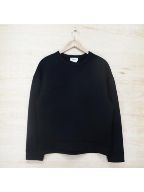 Other Designers Vintage 90s DKNY Donna Karan New York Big Logo Black On Black Sweater Sweatshirt Pullover Jumper