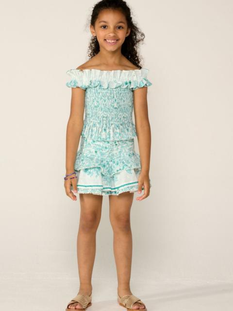 Poupette St Barth Top Alitza for girls - Aqua Tiare